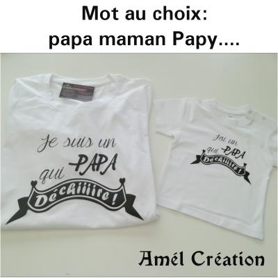 Ensemble 2 tee shirt manche courte ou longue - Je suis un(e) ... qui déchire -- J'ai un(e) ... qui déchire