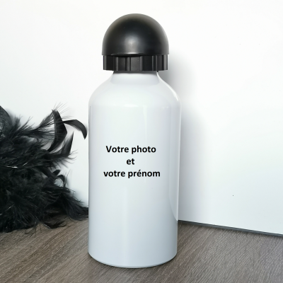 Gourde alum - votre photo et prénom