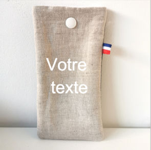 Etui lunettes - votre texte