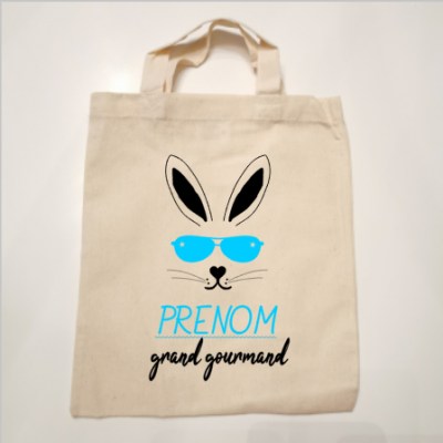 Petit Sac 100% coton - MODELE lapin lunette