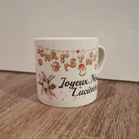 Petite tasse noel guirlande