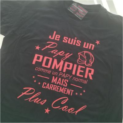 Tee shirt MC homme - Je suis un (votre mot) pompier...