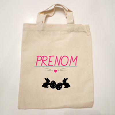 Petit Sac 100% coton -MODELE prénom