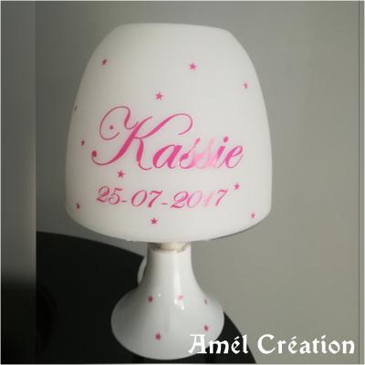 Lampe de chevet - Modèle Prénom étoiles