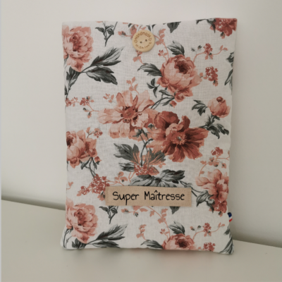 Protege livre fleurs