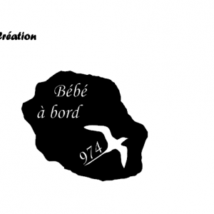 Stickers Bebe A Bord Reunion Ile