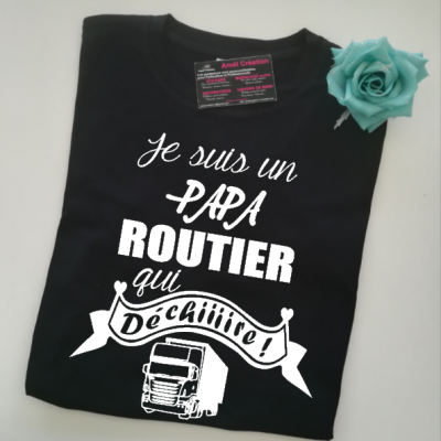 Tee shirt MC homme - Je suis un .... routier qui déchiiiire