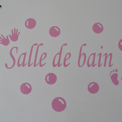 Stickers salle de bain -mains et pieds