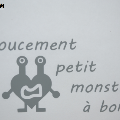 Stickers bébé à bord - doucement petit monstre à bord