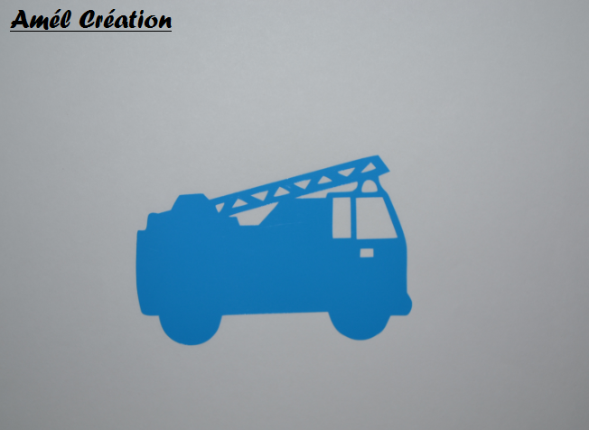 Sticker camion de pompier