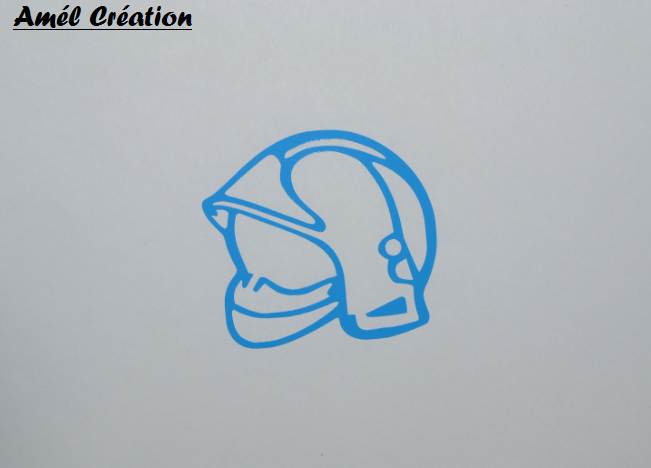 Sticker casque de pompier
