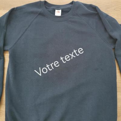 Sweat bleu marine enfant 9-11ans - à personnaliser
