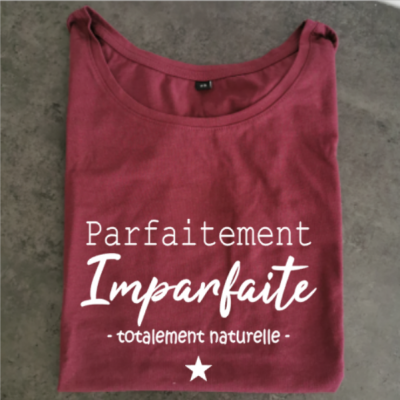 Tee shirt bordeau