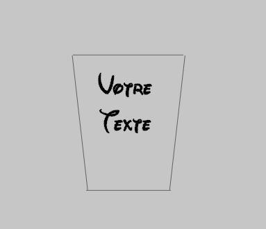 Sticker pour mug avec votre texte